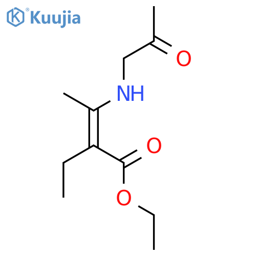 2-Butenoic acid, 3-(acetylmethylamino)-2-ethyl-, ethyl ester, (Z)- structure