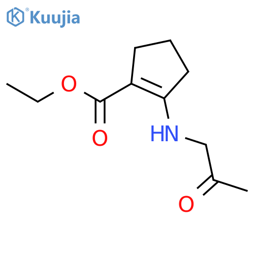 1-CYCLOPENTENE-1-CARBOXYLIC ACID, 2-(ACETYLMETHYLAMINO)-, ETHYL ESTER structure