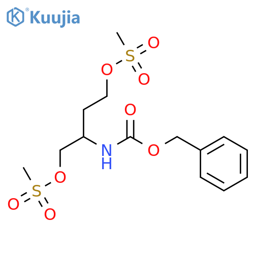 (R)-2-(((Benzyloxy)carbonyl)amino)butane-1,4-diyl dimethanesulfonate structure