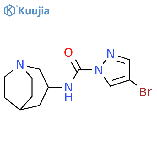 1H-Pyrazole-1-carboxamide, N-1-azabicyclo[3.2.2]non-3-yl-4-bromo- structure