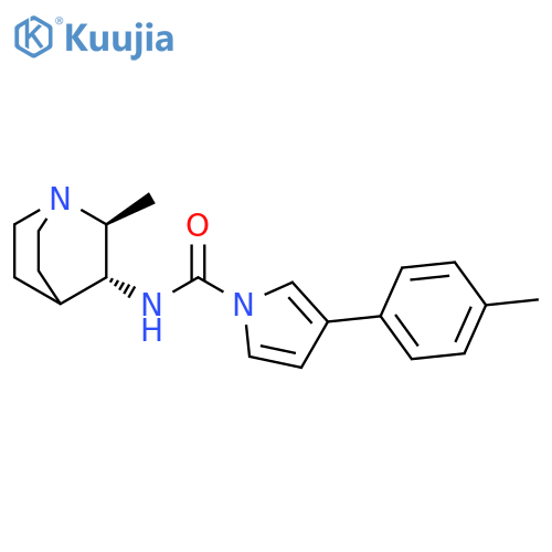 1H-Pyrrole-1-carboxamide,N-[(2S,3R)-2-methyl-1-azabicyclo[2.2.2]oct-3-yl]-3-(4-methylphenyl)- structure