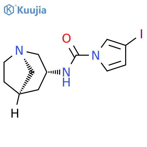 1H-Pyrrole-1-carboxamide,N-(1R,3R,5R)-1-azabicyclo[3.2.1]oct-3-yl-3-iodo- structure