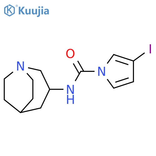 1H-Pyrrole-1-carboxamide, N-1-azabicyclo[3.2.2]non-3-yl-3-iodo- structure