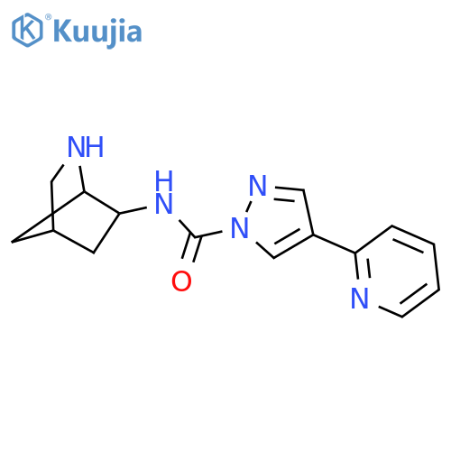 1H-Pyrazole-1-carboxamide,N-2-azabicyclo[2.2.1]hept-6-yl-4-(2-pyridinyl)- structure