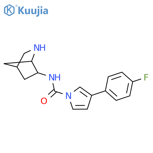 1H-Pyrrole-1-carboxamide,N-2-azabicyclo[2.2.1]hept-6-yl-3-(4-fluorophenyl)- structure