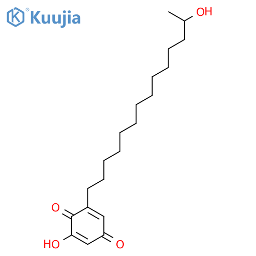 2-Hydroxy-6-(13-hydroxytetradecyl)cyclohexa-2,5-diene-1,4-dione structure
