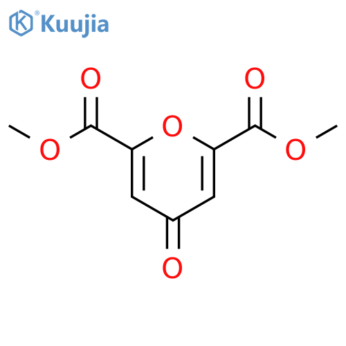 4H-Pyran-2,6-dicarboxylic acid, 4-oxo-, dimethyl ester structure