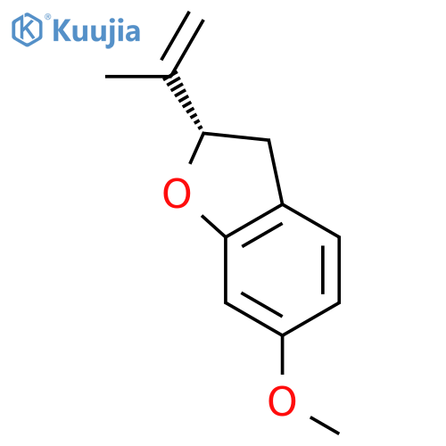 (S)-(-)-2,3-dihydro-2-(1'-methylethenyl)-6-methoxybenzofuran structure