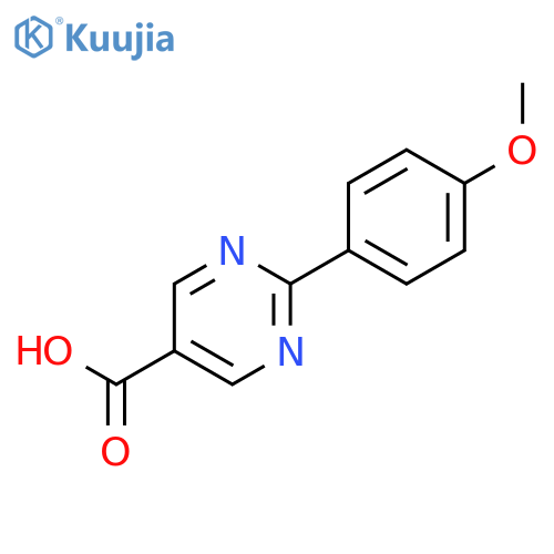5-Pyrimidinecarboxylic acid, 2-(4-methoxyphenyl)- structure