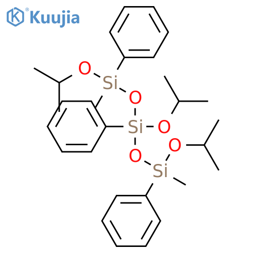 Trisiloxane, 1,5-dimethyl-1,3,5-tris(1-methylethoxy)-1,3,5-triphenyl- structure