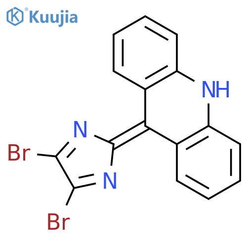 Acridine, 9-(4,5-dibromo-2H-imidazol-2-ylidene)-9,10-dihydro- structure