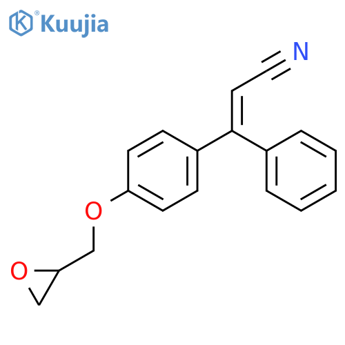 2-Propenenitrile, 3-[4-(oxiranylmethoxy)phenyl]-3-phenyl- structure