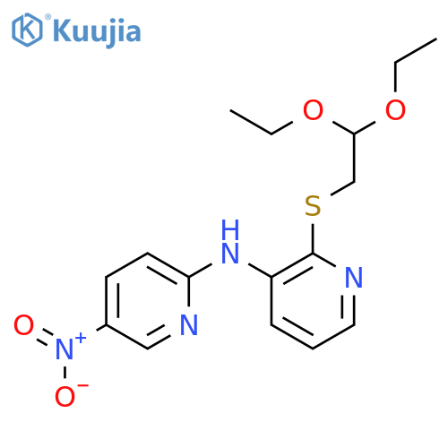 2-PYRIDINAMINE, N-[2-[(2,2-DIETHOXYETHYL)THIO]-3-PYRIDINYL]-5-NITRO- structure