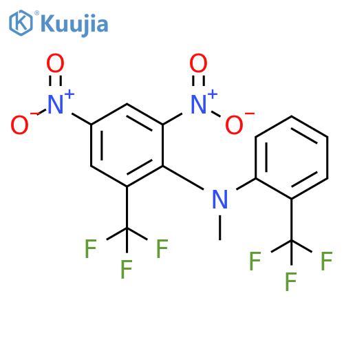 Benzenamine,N-methyl-2,4-dinitro-6-(trifluoromethyl)-N-[2-(trifluoromethyl)phenyl]- structure