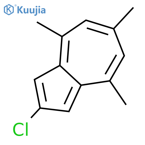 Azulene, 2-chloro-4,6,8-trimethyl- structure