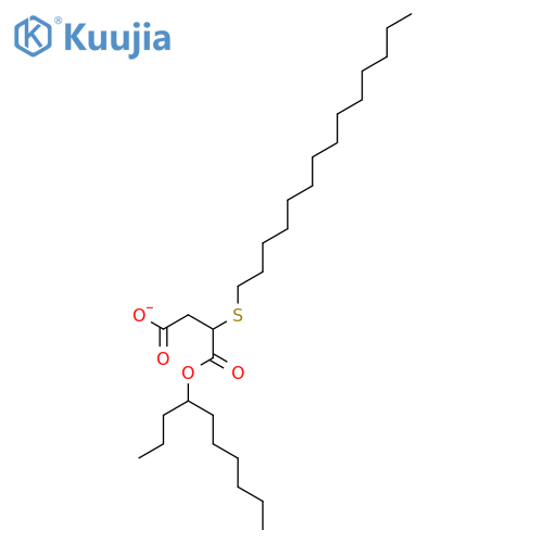 Butanedioic acid, (tetradecylthio)-, 4-decyl ester structure