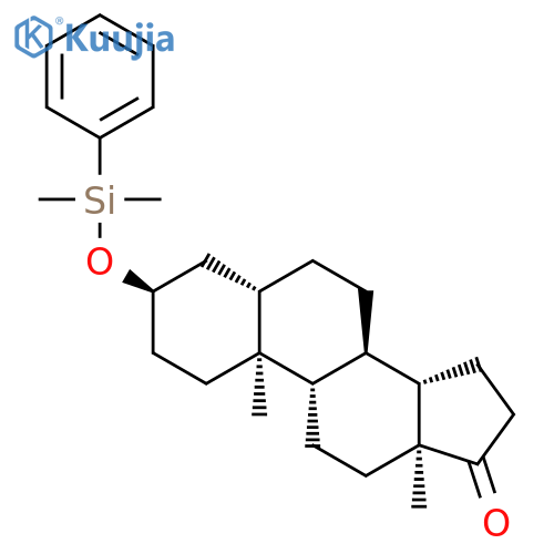 Androstan-17-one, 3-[(dimethylphenylsilyl)oxy]-, (3a,5a)- structure