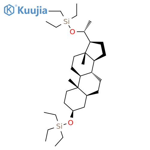Silane, [[(3b,5a,20R)-pregnane-3,20-diyl]bis(oxy)]bis[triethyl- structure