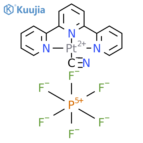 [Platinum(II) (cyanide)(2,2"6,2"2-terpyridine)](hexafluorophosphate) structure