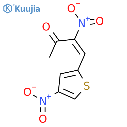 3-BUTEN-2-ONE, 3-NITRO-4-(4-NITRO-2-THIENYL)- structure