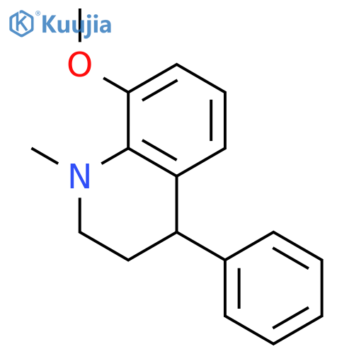 Quinoline, 1,2,3,4-tetrahydro-8-methoxy-1-methyl-4-phenyl- structure