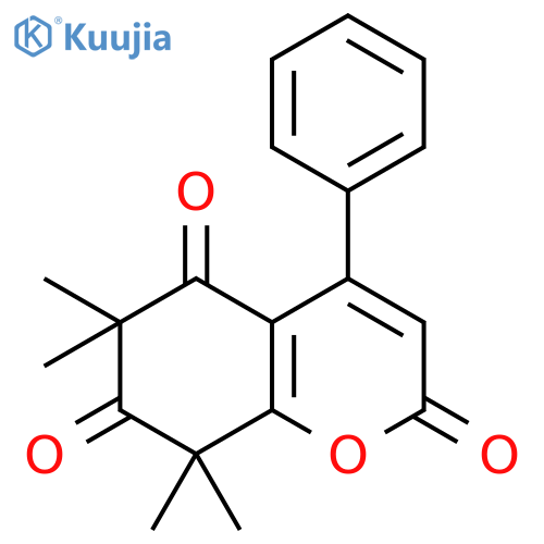 2H-1-BENZOPYRAN-2,5,7(6H,8H)-TRIONE, 6,6,8,8-TETRAMETHYL-4-PHENYL- structure