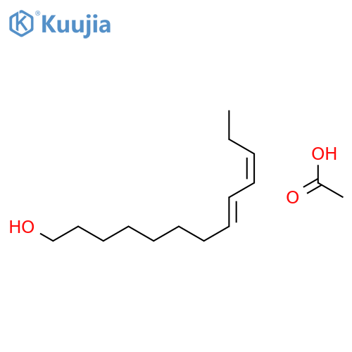 Acetic acid;trideca-8,10-dien-1-ol structure