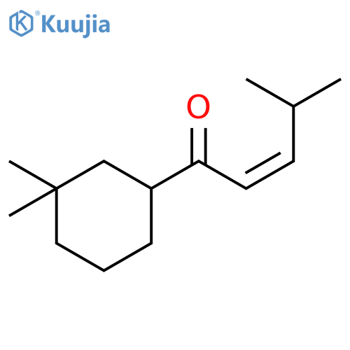 2-Penten-1-one, 1-(3,3-dimethylcyclohexyl)-4-methyl-, (Z)- structure