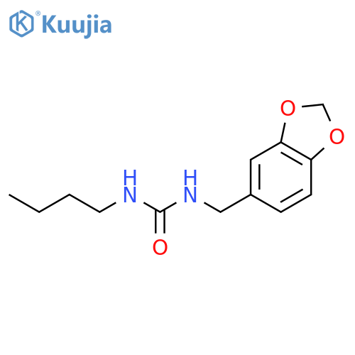 Urea, N-(1,3-benzodioxol-5-ylmethyl)-N'-butyl- structure