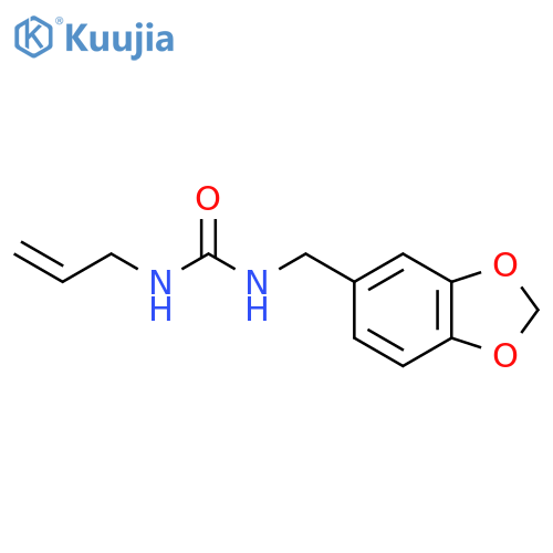 UREA, N-(1,3-BENZODIOXOL-5-YLMETHYL)-N'-2-PROPENYL- structure