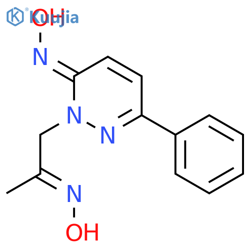 3(2H)-Pyridazinone, 2-[2-(hydroxyimino)propyl]-6-phenyl-, oxime structure