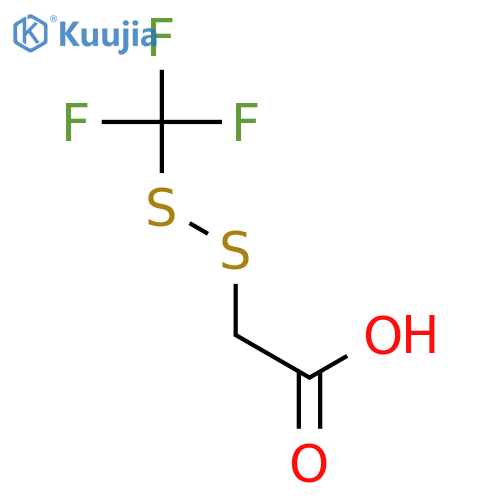 [(Trifluoromethyl)disulfanyl]acetic acid structure