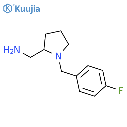2-PYRROLIDINEMETHANAMINE, 1-[(4-FLUOROPHENYL)METHYL]- structure