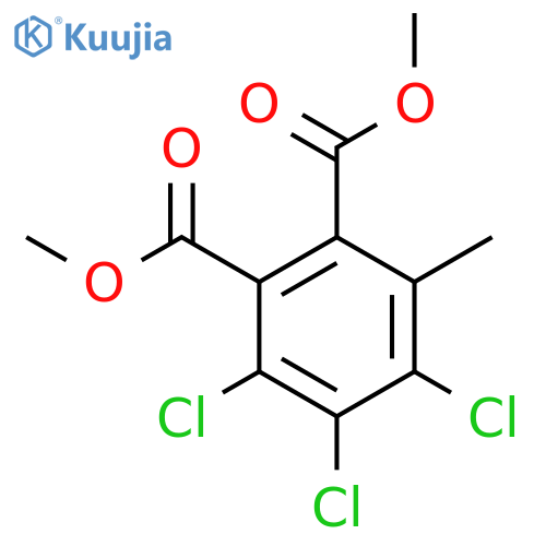 Dimethyl 3,4,5-trichloro-6-methylbenzene-1,2-dicarboxylate structure