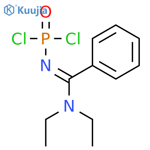 PHOSPHORAMIDIC DICHLORIDE, [(DIETHYLAMINO)PHENYLMETHYLENE]- structure