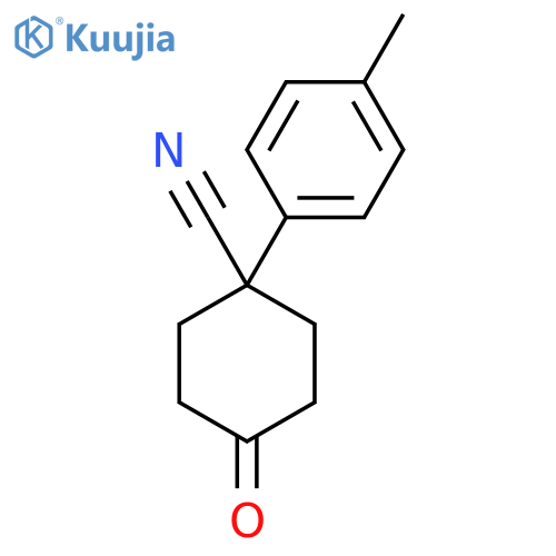 4-Cyano-4-(4-methylphenyl)cyclohexanone structure