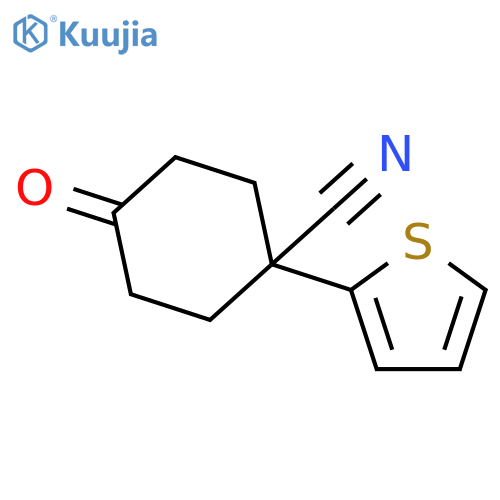 4-Cyano-4-(Thien-2-Yl)Cyclohexanone structure