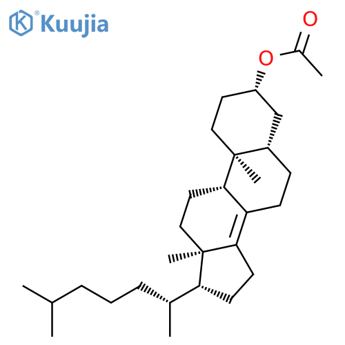 5alpha(h),17alpha(h)-(20r)-3beta-acetoxycholest-8(14)-ene structure