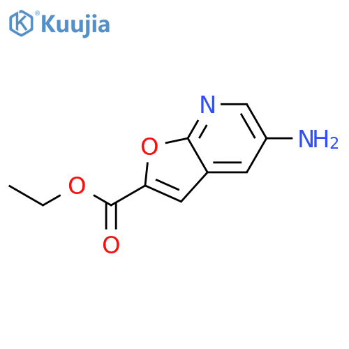 Ethyl 5-aminofuro[2,3-b]pyridine-2-carboxylate structure