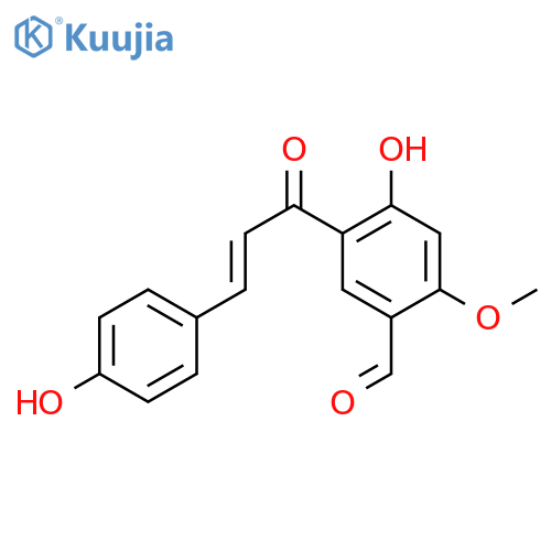 2',4-Dihydroxy-4'-methoxy-5'-formylchalkon structure