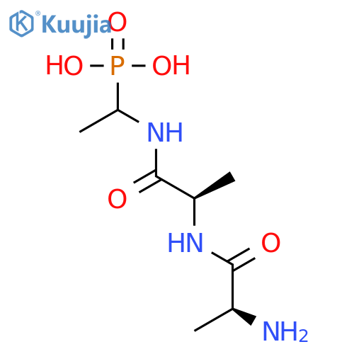 L-Alaninamide, L-alanyl-N-(1-phosphonoethyl)-, (R)- structure