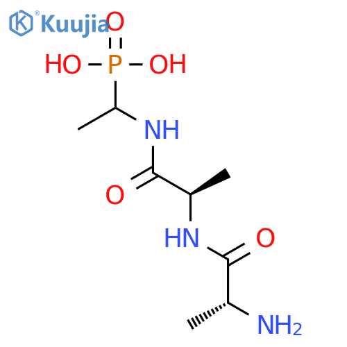 L-Alaninamide, D-alanyl-N-(1-phosphonoethyl)-, (R)- structure