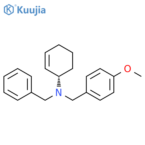 Benzenemethanamine,N-(1S)-2-cyclohexen-1-yl-4-methoxy-N-(phenylmethyl)- structure