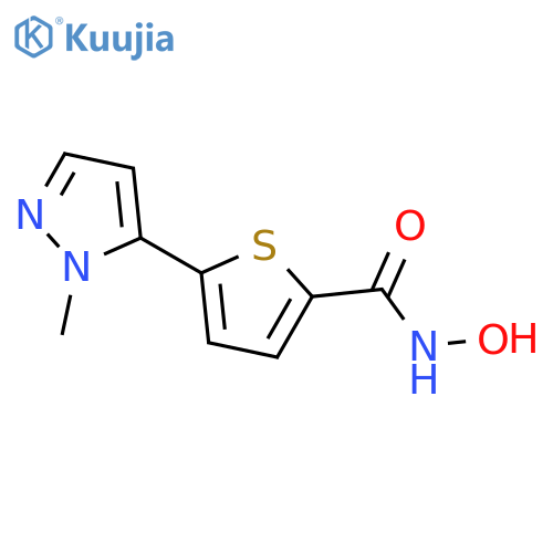 2-Thiophenecarboxamide, N-hydroxy-5-(1-methyl-1H-pyrazol-5-yl)- structure