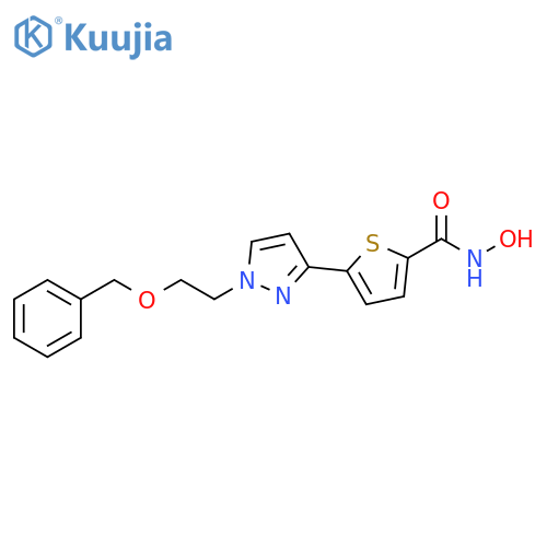 2-Thiophenecarboxamide,N-hydroxy-5-[1-[2-(phenylmethoxy)ethyl]-1H-pyrazol-3-yl]- structure