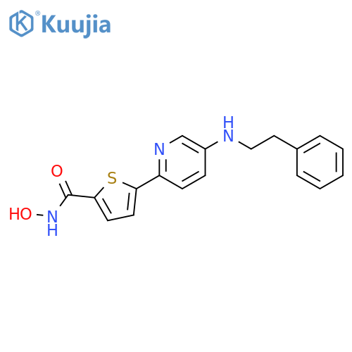 2-Thiophenecarboxamide,N-hydroxy-5-[5-[(2-phenylethyl)amino]-2-pyridinyl]- structure