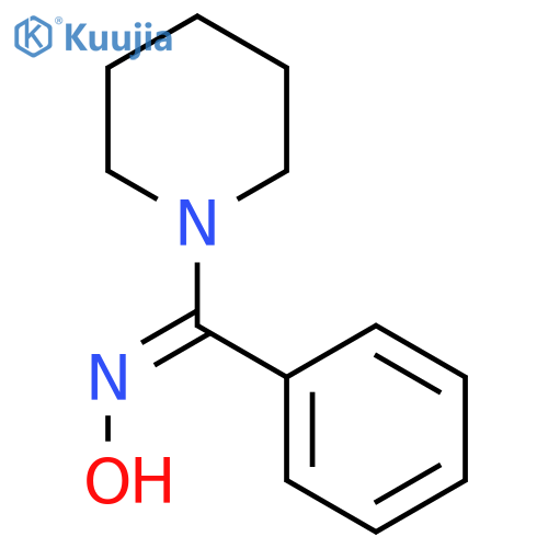 Piperidine, 1-[(hydroxyimino)phenylmethyl]- structure