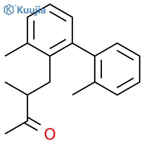2-Butanone, 4-(2',3-dimethyl[1,1'-biphenyl]-2-yl)-3-methyl- structure