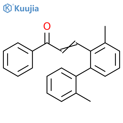 2-Propen-1-one, 3-(2',3-dimethyl[1,1'-biphenyl]-2-yl)-1-phenyl- structure