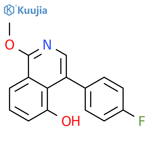 5-Isoquinolinol, 4-(4-fluorophenyl)-1-methoxy- structure